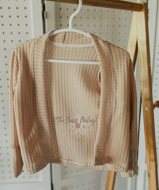 Cardigan- 9/12m Tan